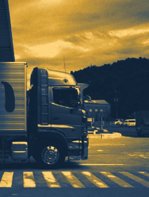 A Vastkam truck loading at the depot